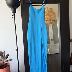 Nookie Strapless Blue Dress